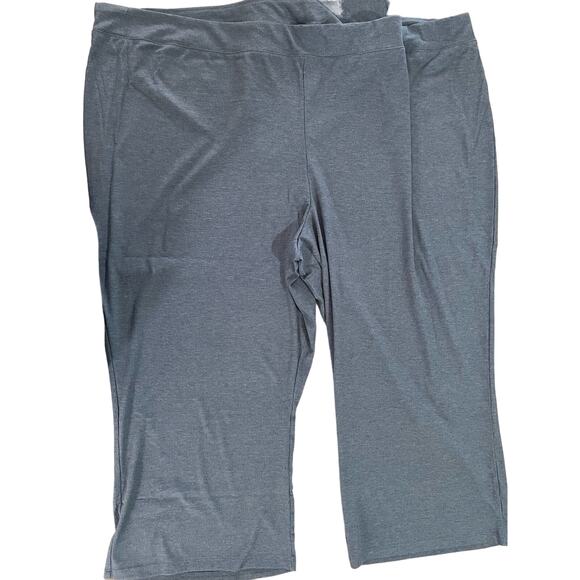 Anybody Ribbed Hacci Short Sleeve & Flare Pant Lounge Set BLUE NWOT SIZE PLUS 5X - Picture 4 of 12